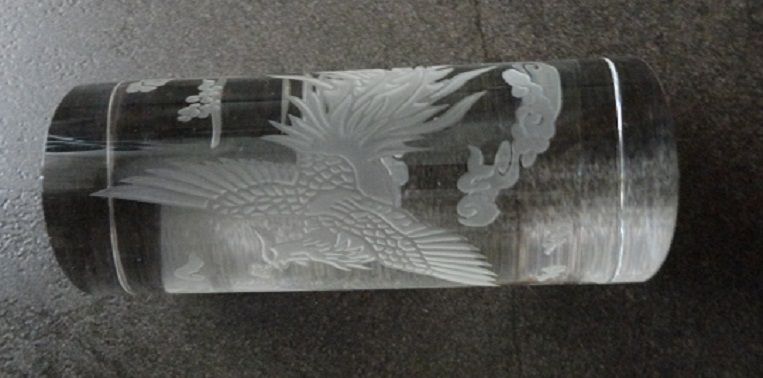 presspapier din cristal gravat