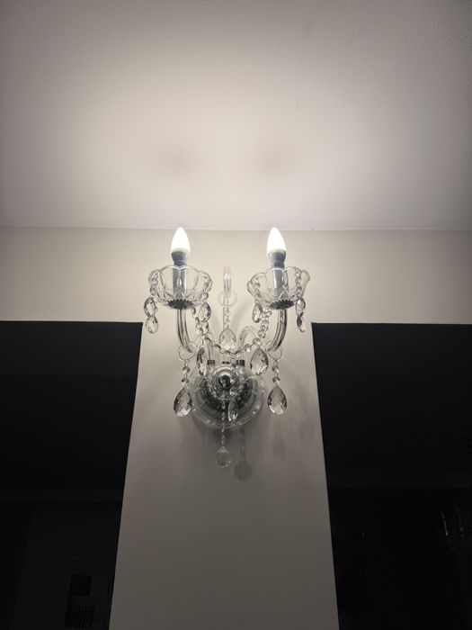Aplica Cristal 2 becuri led eleganta