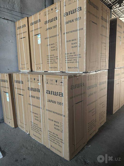 6 полочный морозильник aiwa в наличии новая