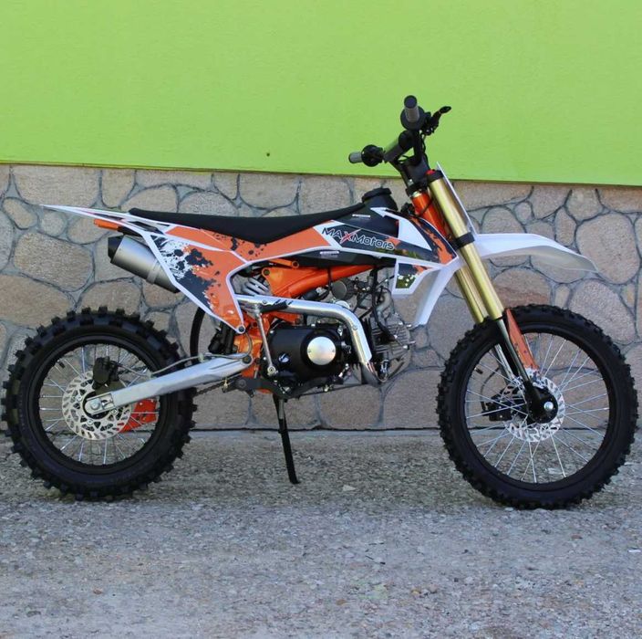 Бензинов Кросов мотор 125 кубика MaxMotors - Оранжев