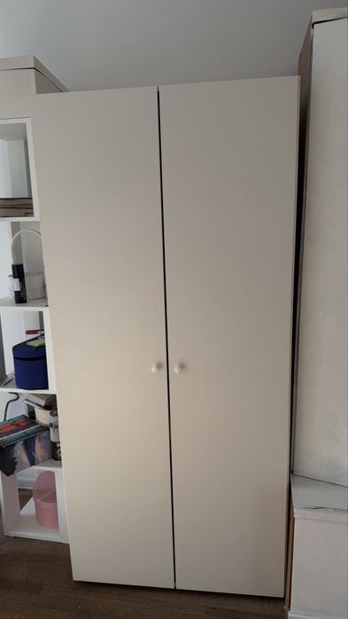 Шкаф, б/у, белый цвет