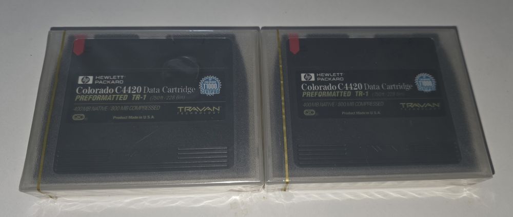 Lot Casete Backup Date Retro - QIC / Travan (HP, Sony, 3M, BASF) Noi și Folosite