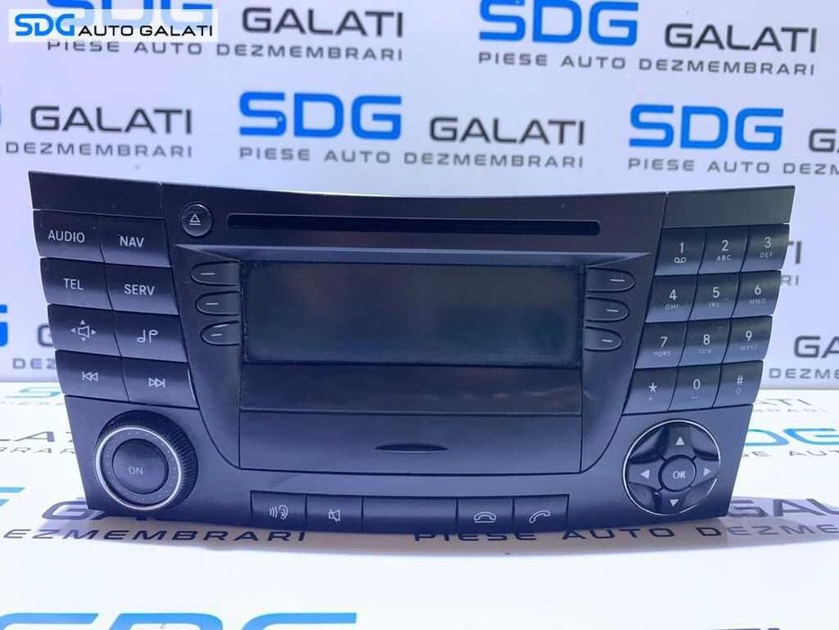 Radio CD DVD Player cu Navigatie Harman Becker Mercedes Benz W211 E Class 2002 - 2009 Cod A2118202097 A2118202097001 [L5577]