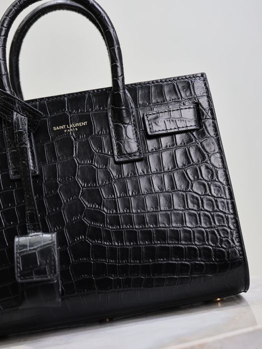 Geanta YSL Saint Laurent Sac de Jour croco 22cm , tip Premium