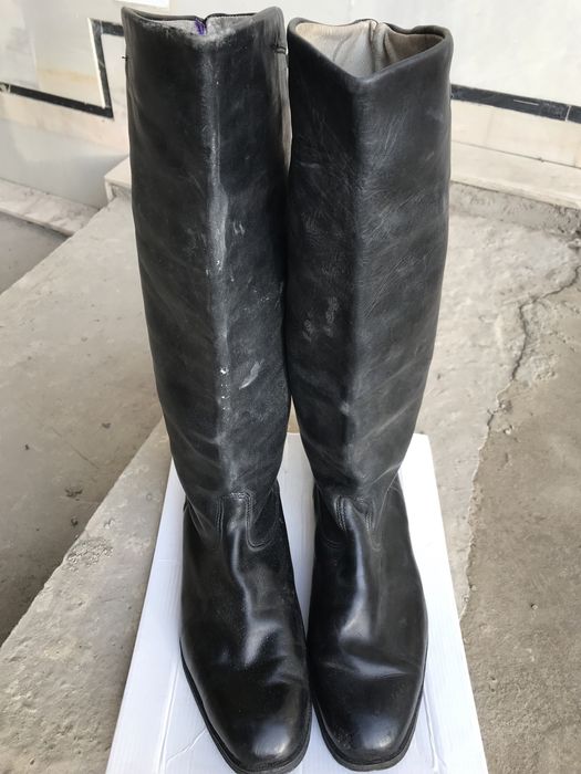 Хромовые сапоги 43 размер б/у