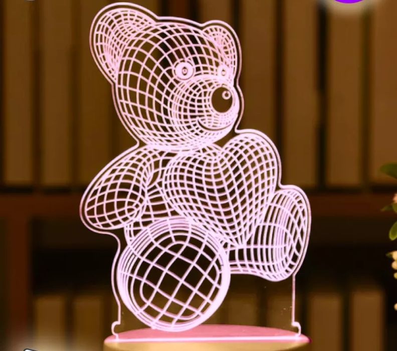 Ночник 3 D для сна мишка