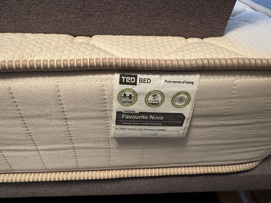 Тапицирано единично легло на Тед  90/200 с матрак.