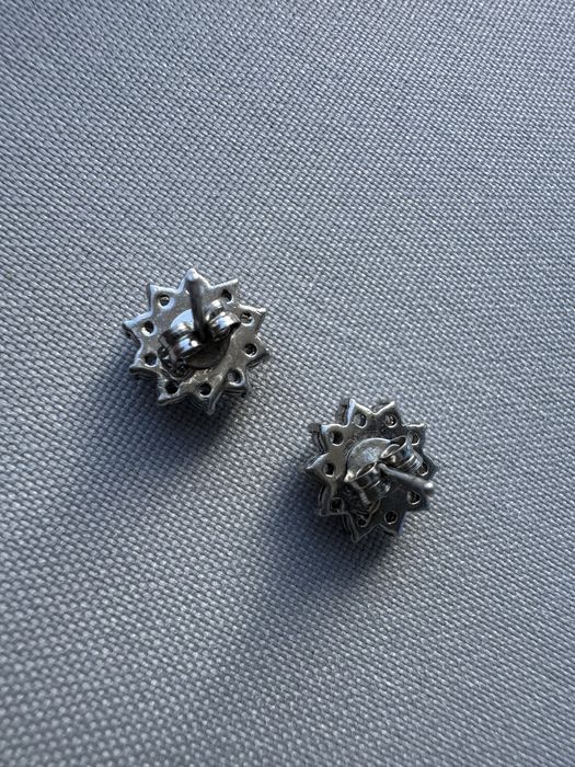 Cercei din argint si cubic zirconia