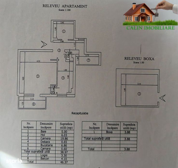 Apartament 1 cameră 46 mp Independentei Facultate de MEDICINA Iasi