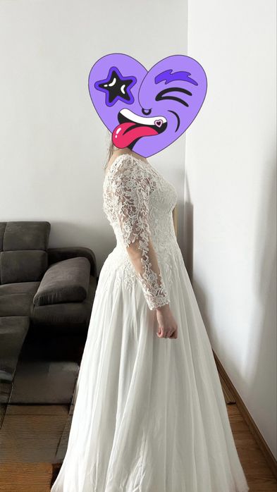 Rochie mireasa cu crinolina