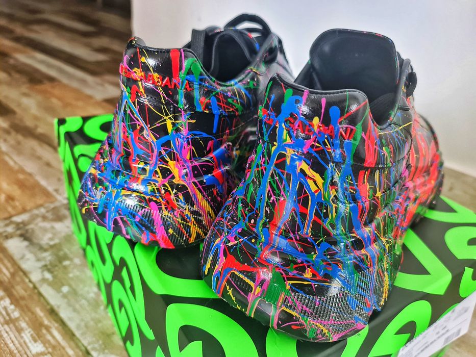 Sneakersi,Adidasi 44,5 Originali Dolce & Gabbana model Unicat,Piele