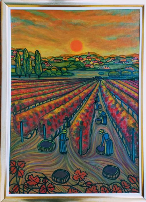 Tablou pictat manual 50x70 cm