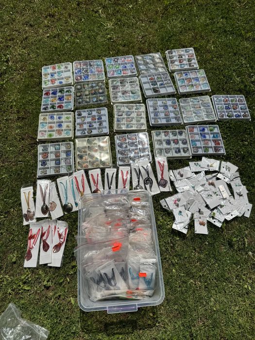 Бижута от стъкло, обеци, часовници и връзки