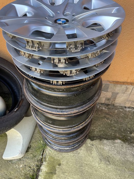 bmw 5/120 R 17 jante fara capace