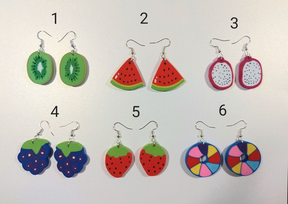 Обеци плодове, различни видове