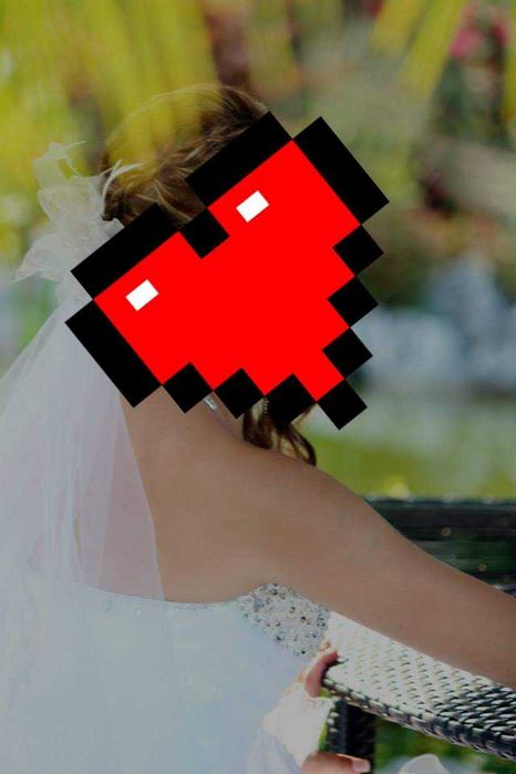 Rochie de mireasa princess cu trena, talia S / M