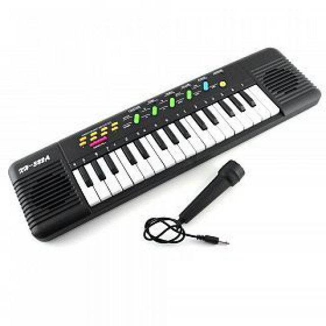 Детско пиано с микрофон детска йоника 32 клавиша на батерии
