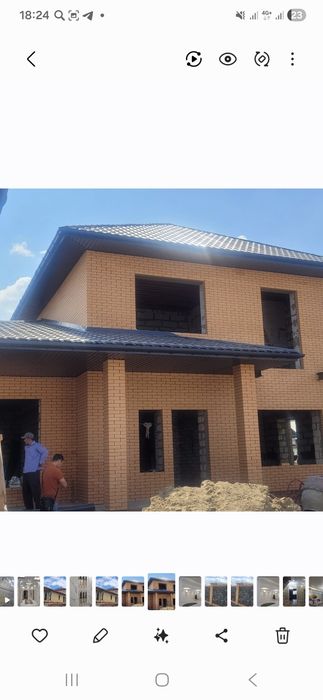 Бригада узбеки строим дом котеж подключ