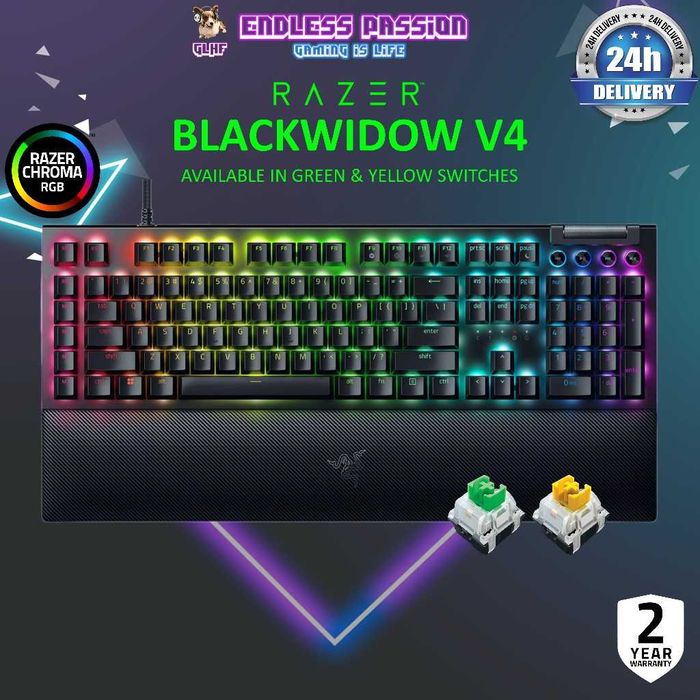 Tastatura Mecanica Gaming Razer BlackWidow V4 RGB Sigilata cu Garantie