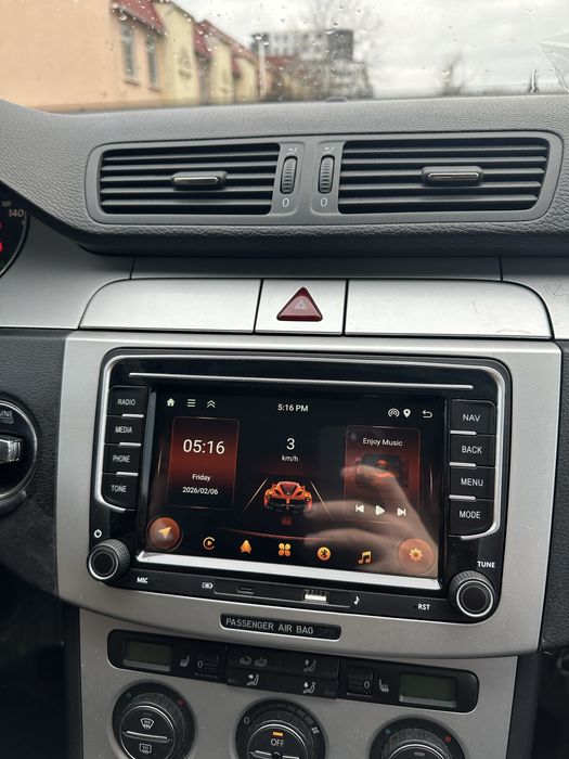 Navigatie Auto Android Carplay Vw Golf 5 6 Passat B6 B7 Tiguan Caddy Transporter Sharan Skoda Octavia Fabia Superb Seat Altea Alhambra