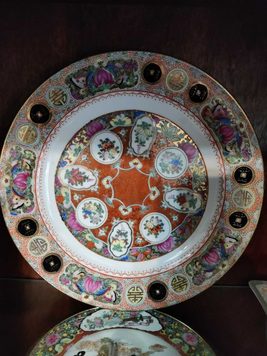 Farfurii decorative portelan romania / motive asiatice / grecesti