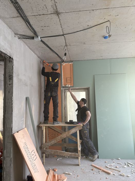 Монтаж гипсокартона