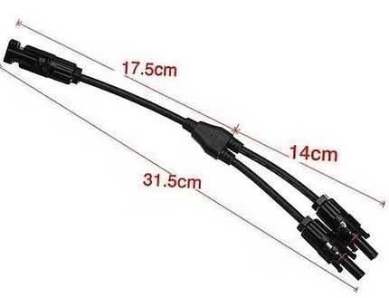 Conector MC4 Y 2 în 1 Panouri Solare IP67