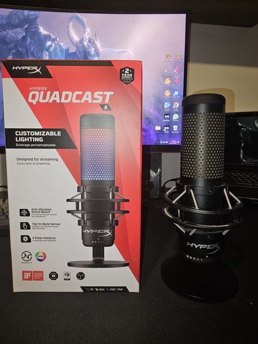 Vând – Microfon HyperX QuadCast S (Ca nou)
