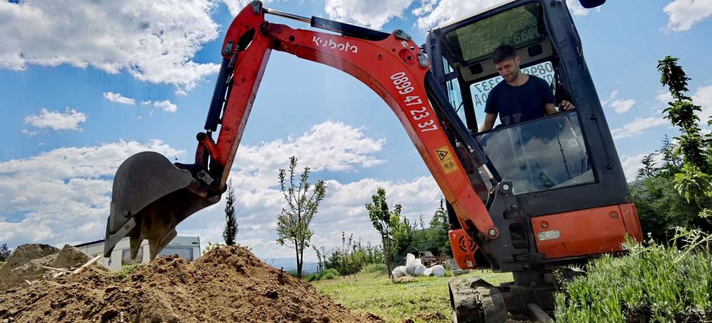 Услуги с мини багер и самосвал – Бързо, коректно, на добра цена!