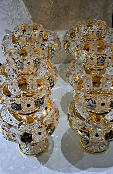 Чехословакия оргинал богема хрусталь 11штук