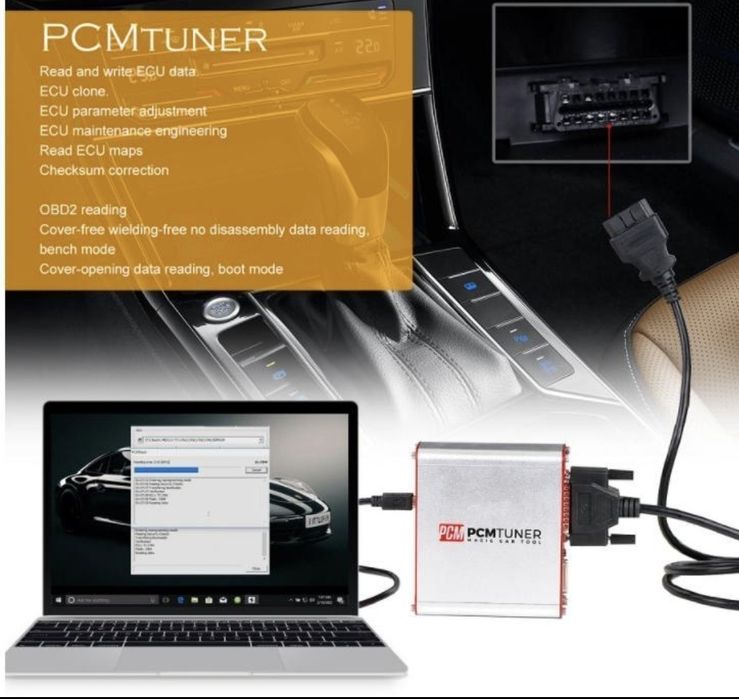PCM Tuner V1.27 – ECU/TCU Programmer (OBD / Bench / Boot) – Kit comple