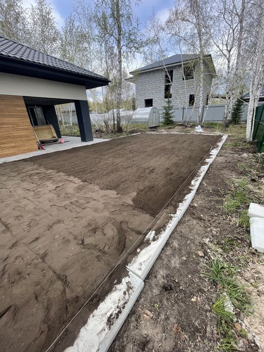 Газон посевной под ключ