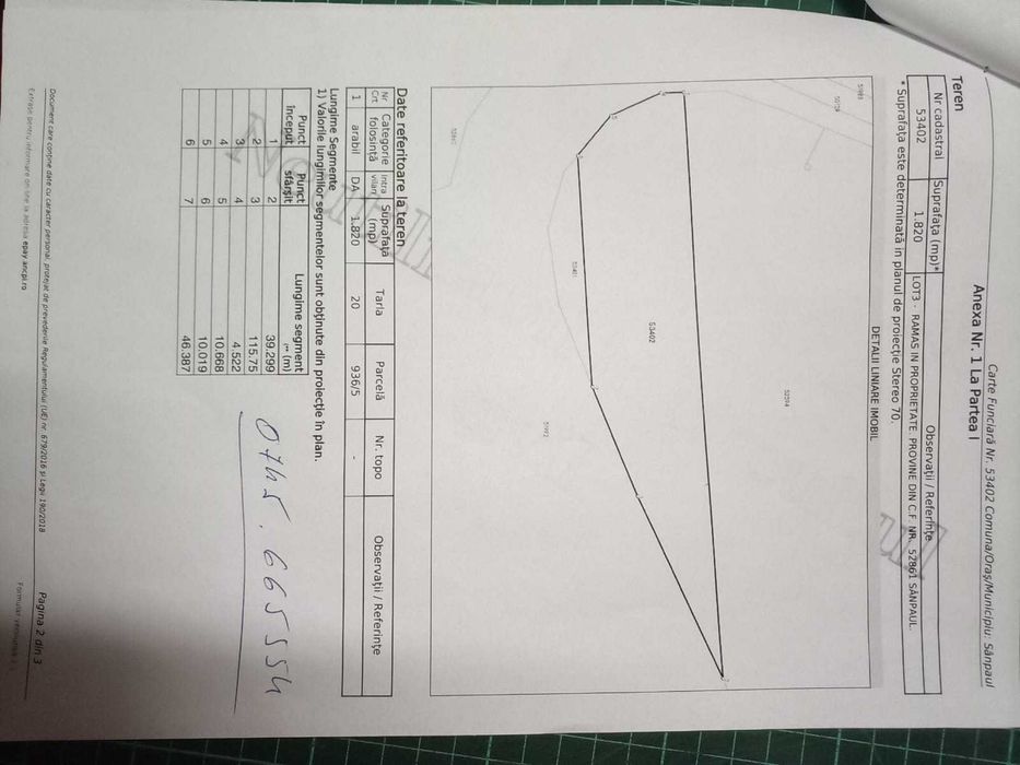 2 Terenuri intravilan Sanpaul