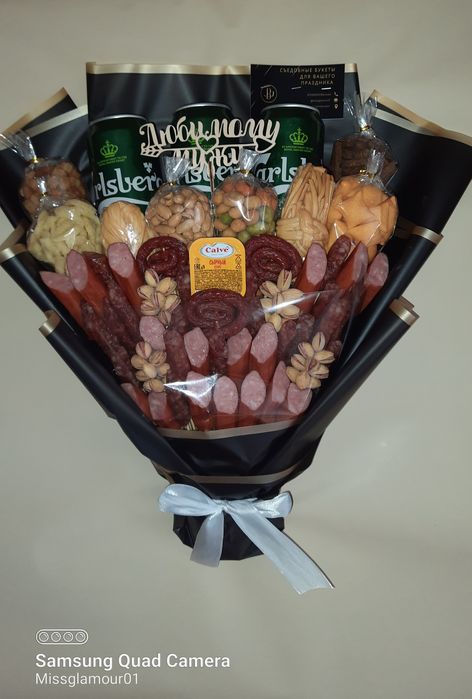 Мужские съедобные букеты