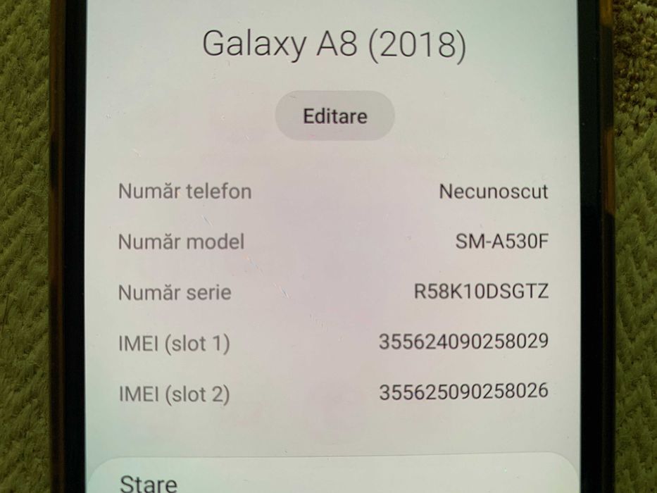 samsung  A8 dual sim 170 lei
