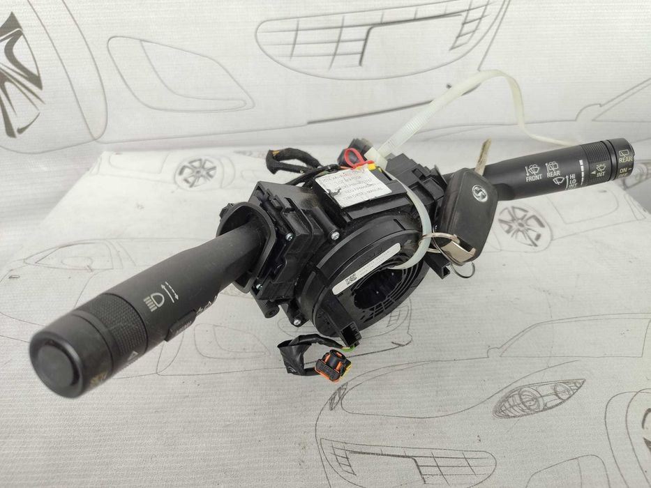Ansamblu manete comenzi volan + spiră + contact cu cheie Opel Corsa E 13496392 2016 / [2014-2019] / (5B3)