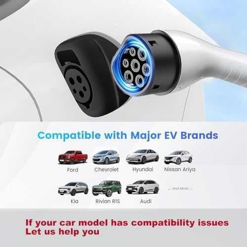 Ново Преносимо зарядно за електромобил Type 2, 3kW, 6–13A, UK щепсел