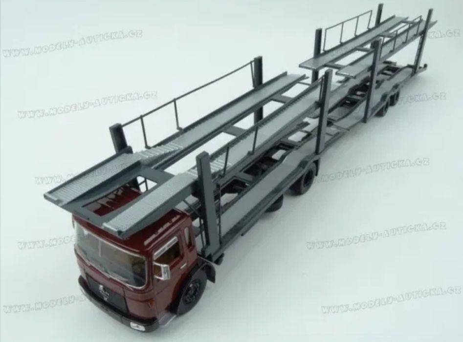 macheta trailer platforma MAN F7