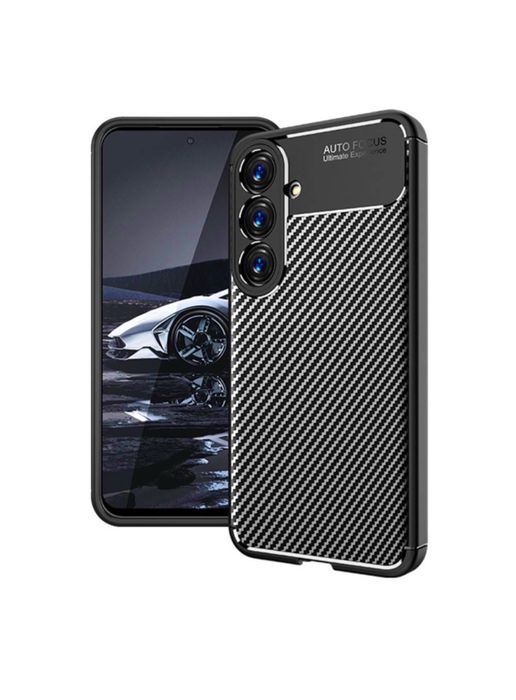 Samsung S21/S22/S23/S24/S25/S26 Plus ULTRA Husa Safe Carbon Black Sili