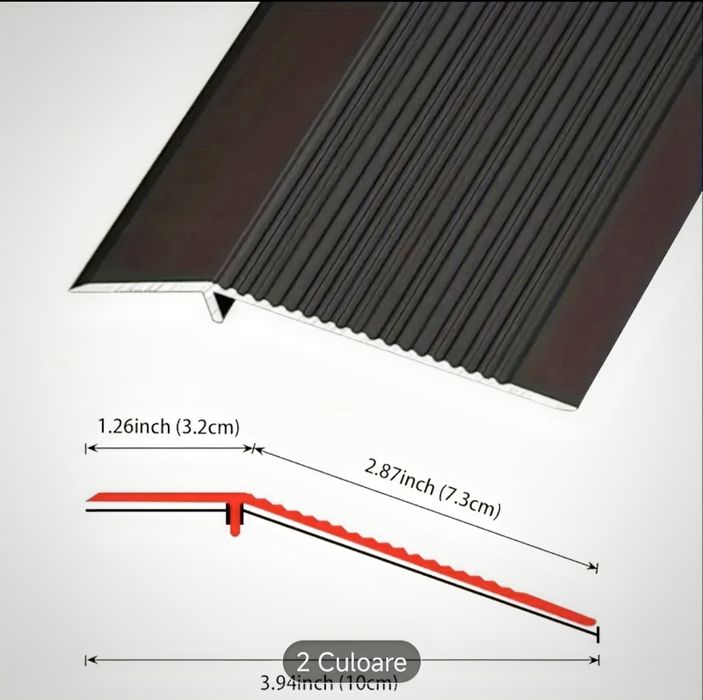 Prag aluminiu  trecere cu diferența de nivel