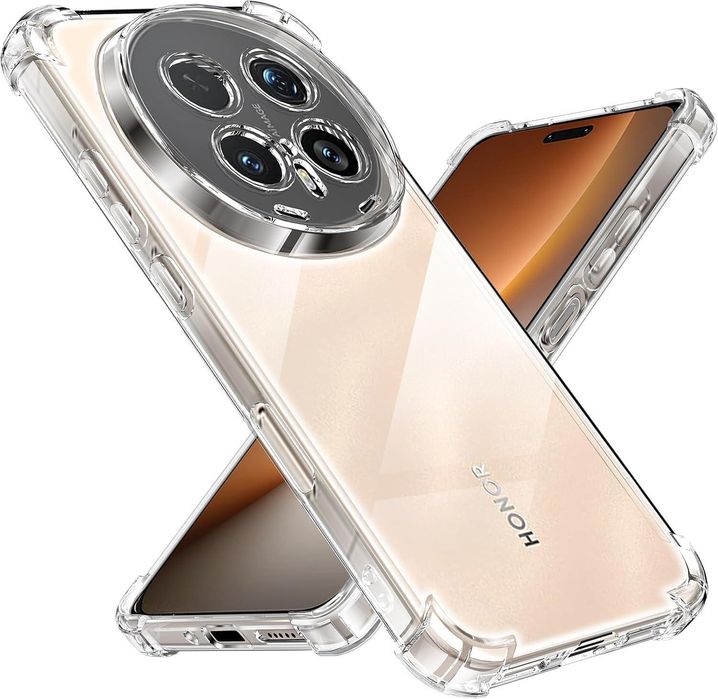 Прозрачен силиконов удароустойчив кейс за honor magic8 pro със защита