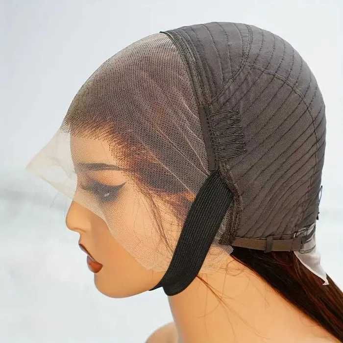 Естествена оранжева дамска перука с дантела лейс фронт 13x4