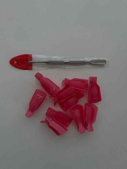 Метален инструмент (пушер) Щипки/клипсове за сваляне на гел лак