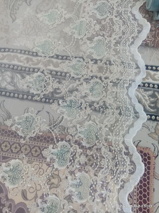 Шторы с тюлью. Зал.