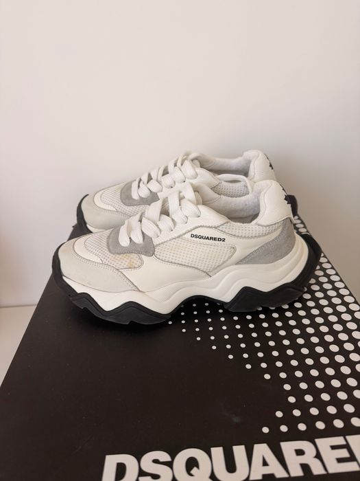 Оригинални кецове Dsquared естествена кожа