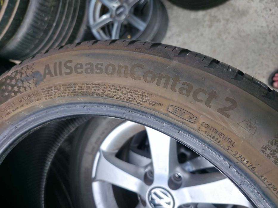 4 Anvelope VARA IARNA M+S 4Sezoane - 215/50/19 93T - Continental AllSeasons Contact EV - CA NOI - DOT 2024 !