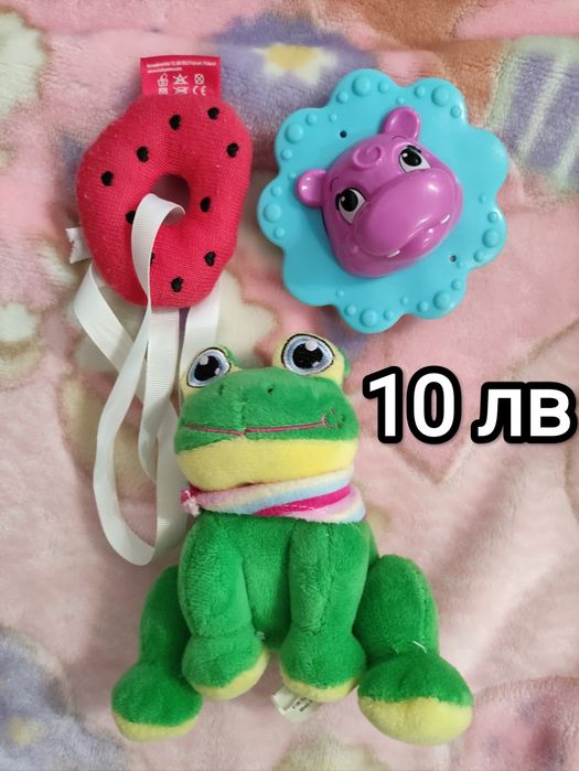 Бебешки играчки , лотове на 8лв. дрънкалки гризалки , пеещи