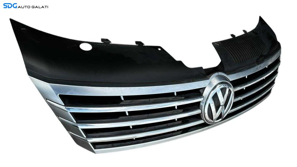 Grila Centrala cu Emblema Sigla de pe Bara Spoiler Fata Volkswagen CC 2012 - 2017 Cod 3C8853653A 3C8853651A [L5327]