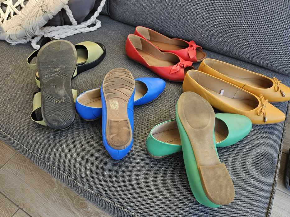 Balerini, 4 modele din piele, numarul 38
