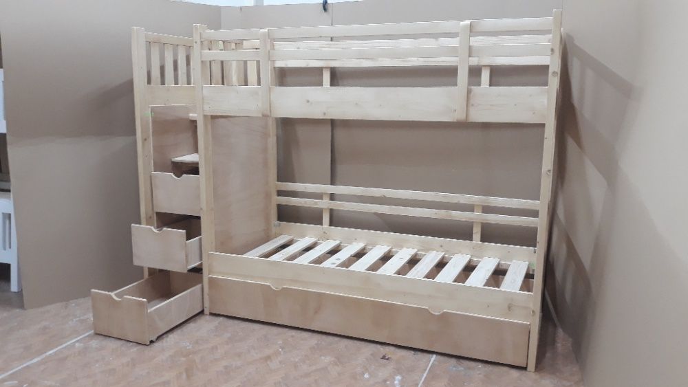 TRANSPORT GRATUIT.Pat etajat cu scara tip sertare.cod 2606